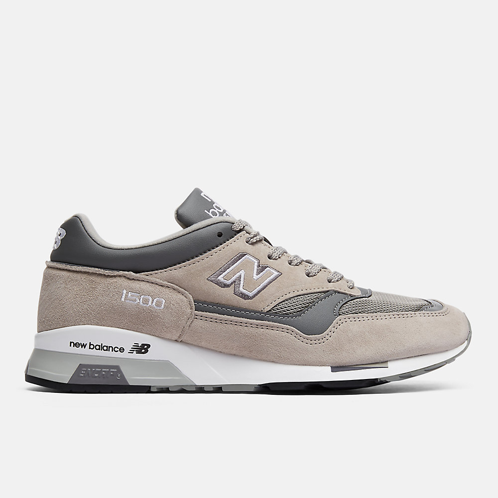 New Balance MADE in UK 1500 Shoes Grey with Dark Grey and White